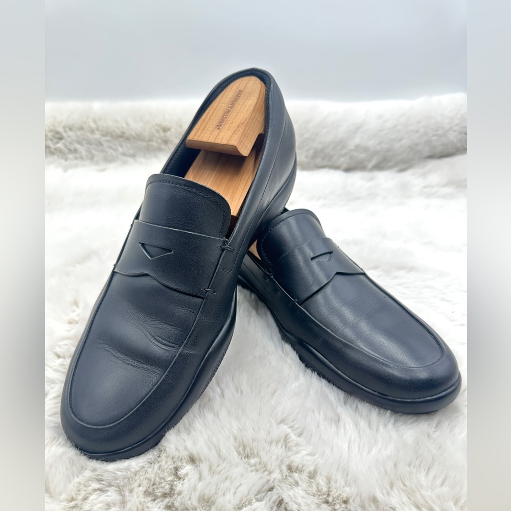 Prada Toblach leather Men’s‎ penny loafers EU 8 US 9 black leather w dustbag